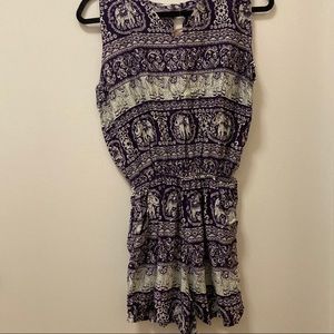 Kathmandu imports - purple romper- size medium